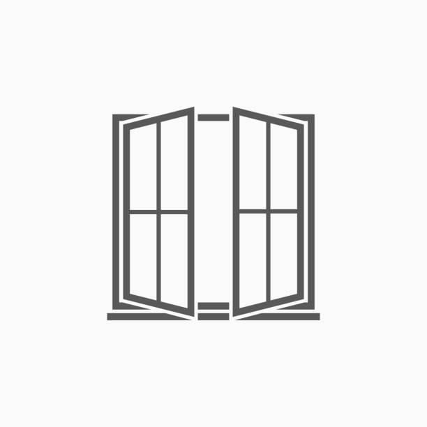 윈도우 아이콘크기 - loft apartment window apartment vehicle interior stock illustrations