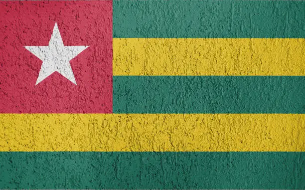 Photo of The texture of Togo flag