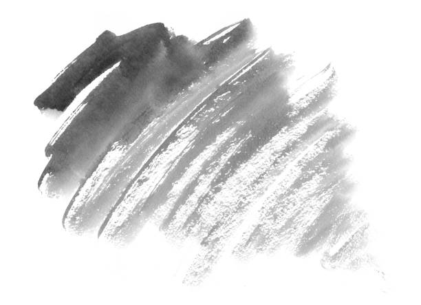 istock Monochrome grey watercolor background - paper texture 1044701342