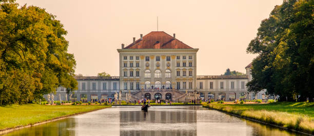 The Nymphenburg Palace Park is the large estate of the former summer residence of the rulers of Bavaria located in west Munich. The large park was enlarged and rearranged in the English manner during the early 19th century. People.