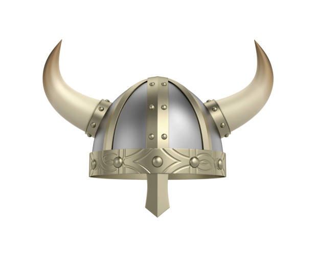 istock Viking helmet with horns, clipping path included 1044711432