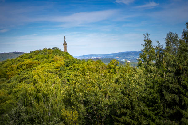 View on a Statue of Maria in Trier, Germany