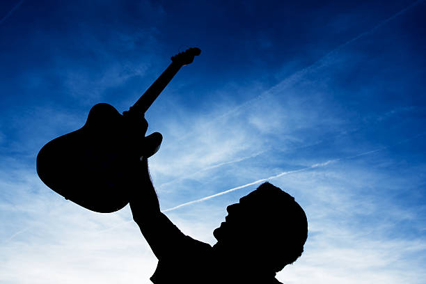 istock Raising the guitar 104472219
