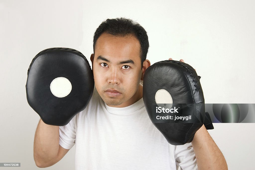 Boxe Trainer 1 - Foto de stock de Adulto royalty-free