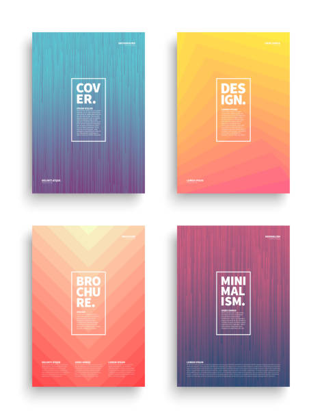 Vector Different Brochures Design Templates Set of Tech Vector Different Style Brochure Cover Flyer Book Booklet Banner Broadsheet Magazine Poster Placard Presentation Design Templates Mockup. Collection of Geometrical Abstract Backgrounds print ad mockup stock illustrations