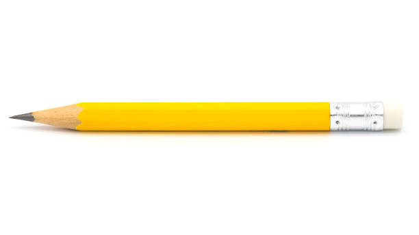istock yellow pencil single isolated on white background. 1044732098