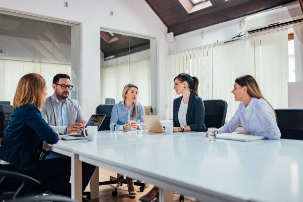 istock Business meeting at modern boardroom. 1044732458
