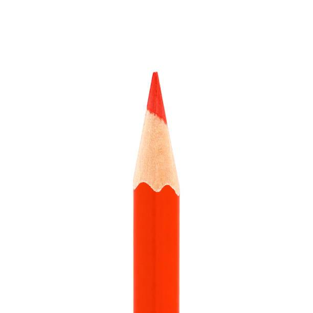 istock red pencil single isolated on white background. 1044733170