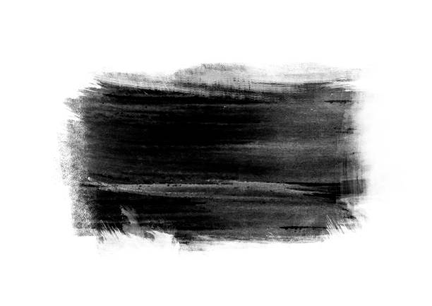 istock Black color graphic patches graphic brush strokes design effect element for background 1044735776