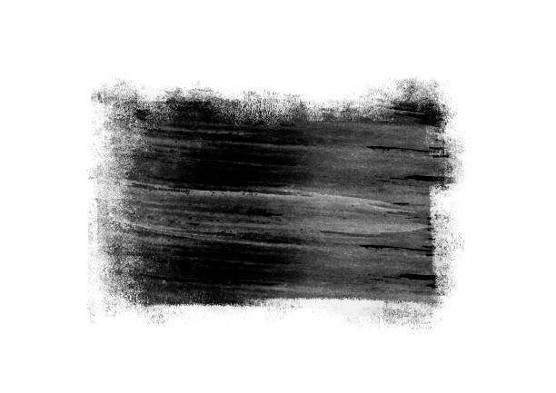 istock Black color graphic patches graphic brush strokes design effect element for background 1044735814