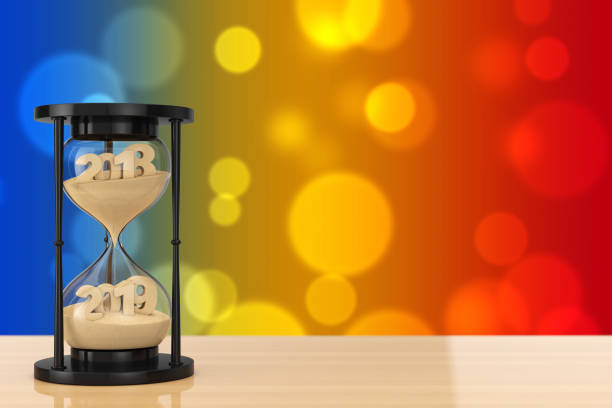 istock New 2018 Year Concept. Sand Falling in Hourglass Taking the Shape from 2018 to 2019. 3d Rendering 1044740616