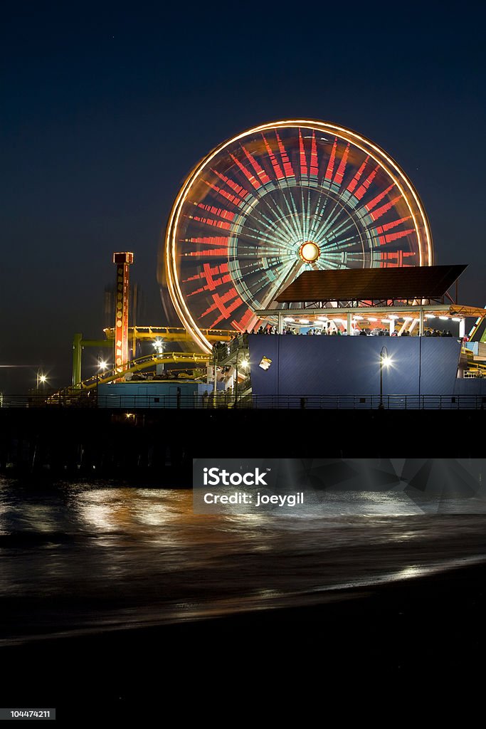 Santa Monica Ruota panoramica - Foto stock royalty-free di Acqua