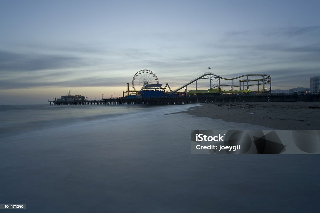 Plage et jetée de Santa Monica - Photo de Santa Monica Pier libre de droits