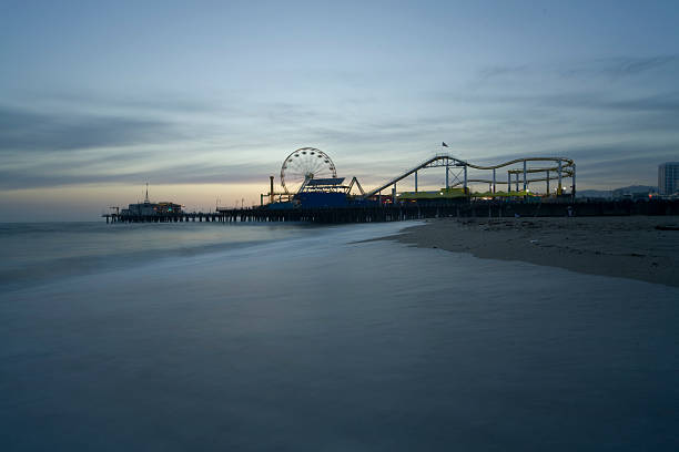 istock Santa Monica Beach with Pier 104474240