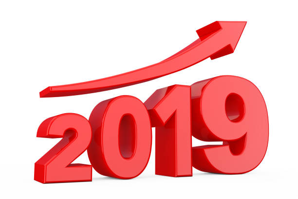 istock Progress Arrow in New 2019 Year Sign. 3d Rendering 1044743130