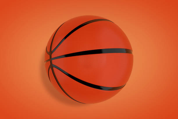 istock Orange Basketball Ball. 3d Rendering 1044743294