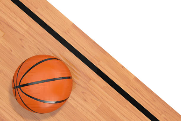 istock Orange Basketball Ball. 3d Rendering 1044743642