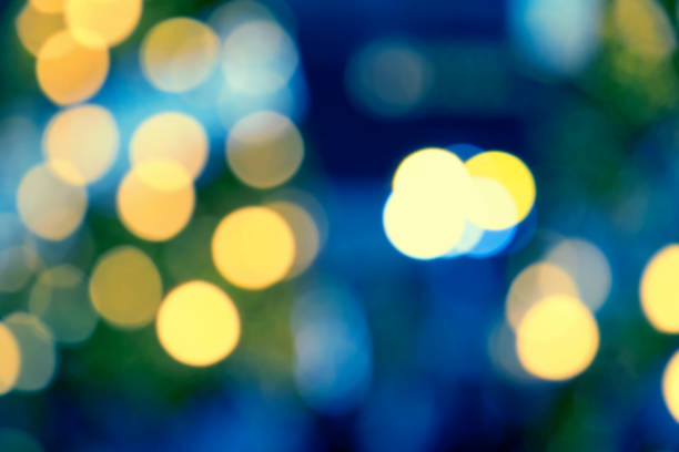 istock Abstract background image of defocused city lights 1044747374