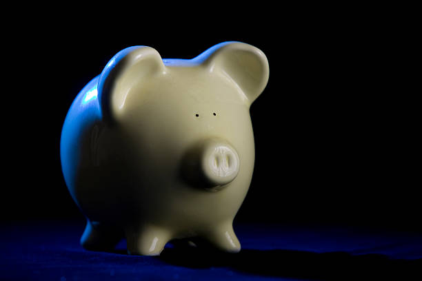 istock Piggy Bank with Rim-Light 104474845