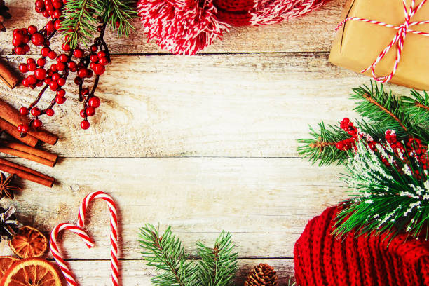 istock Christmas background. happy New Year. Selective focus. 1044752232