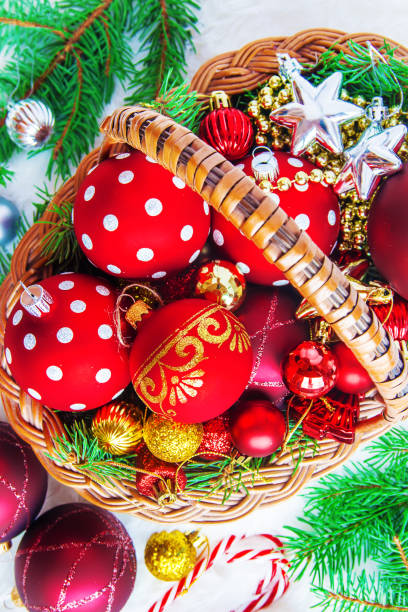 istock Christmas background. happy New Year. Selective focus. 1044752608