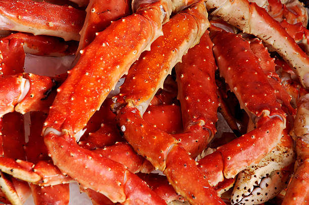 Crab Legs Crab Legs in Fish Market, Bergen, Norway crab leg stock pictures, royalty-free photos & images