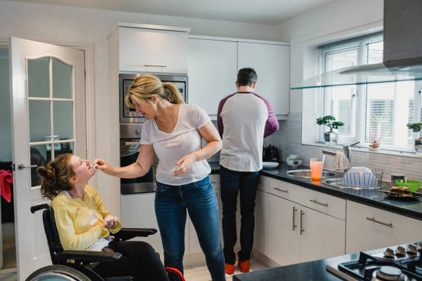 istock Family Life with Disabled Daughter 1044762154