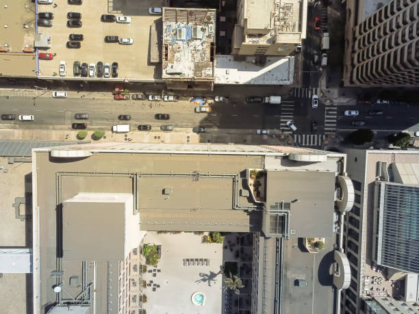 istock Vertical view busy intersection at Union Square, San Francisco, California 1044762638