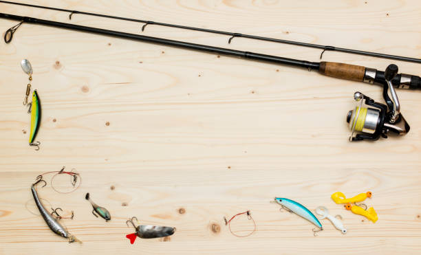 istock Fishing gear. Tools for fishing 1044767770