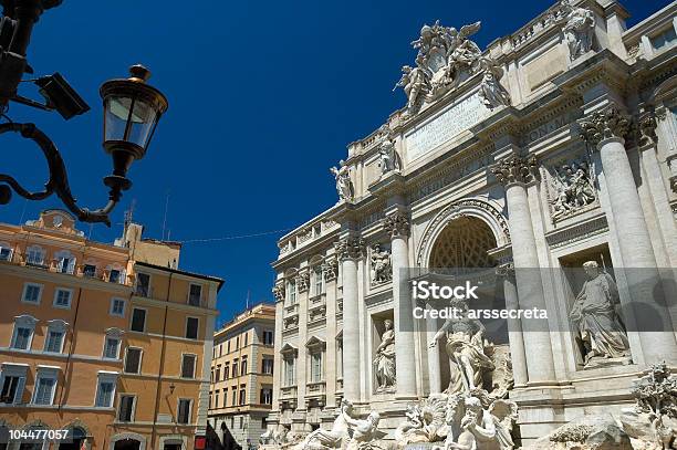 Fontana Di Trevi Foto de stock y más banco de imágenes de Arquitectura - Arquitectura, Barroco, Ciudades capitales