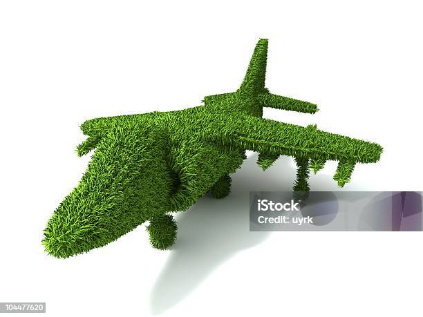 Avião Ecológica - Fotografias de stock e mais imagens de Avião - Avião, Branco, Cor verde