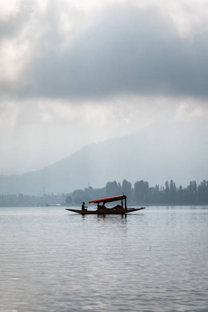 istock Dal lake and the minimal shikaras 1044777238