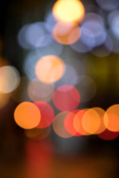 istock Abstract background image of defocused city lights 1044787392