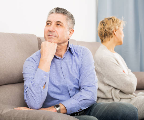 istock Mature couple quarrels 1044788398