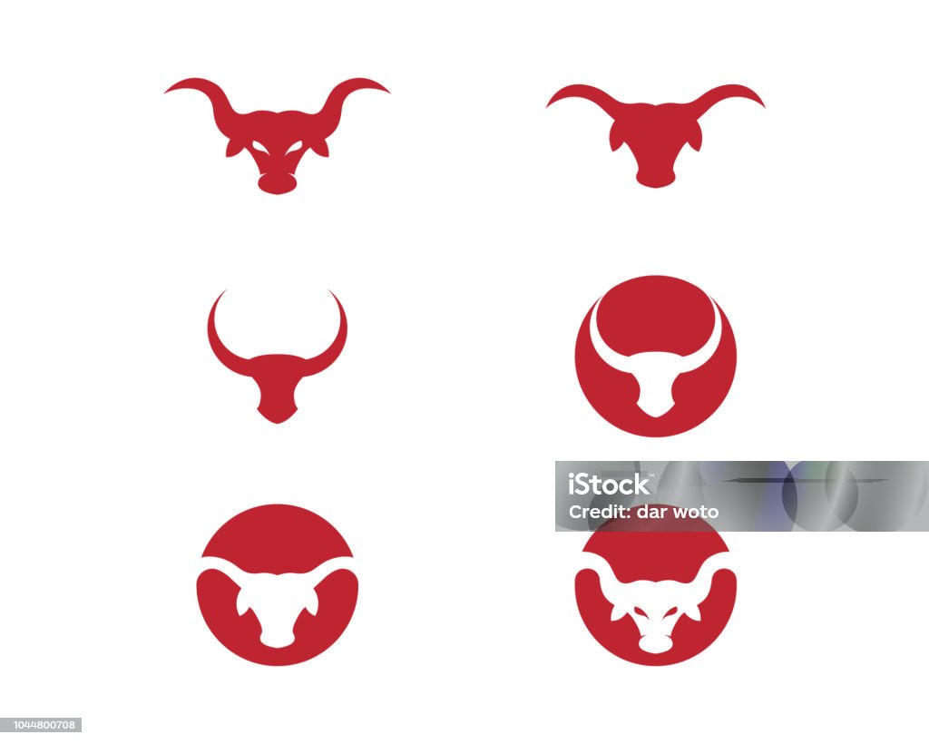 Modèle de Logo taureau - clipart vectoriel de Taureau libre de droits