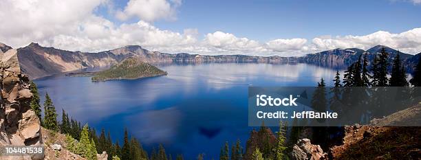 Crater Lake Oregon Stock Photo - Download Image Now - Volcano, Blue, Caldera