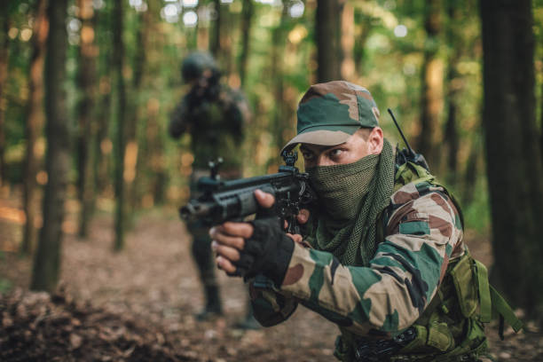 istock Soldier in mission 1044825284
