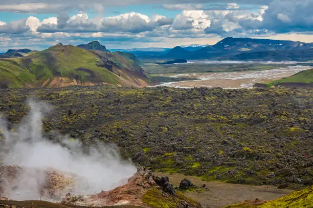 Photo of The surreal landscapes of Landmannalaugar along the Laugavegur hiking trail, Highlands of Iceland