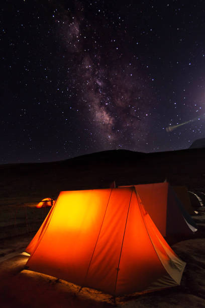 istock Moon and the milky way in ladakh 1044828310