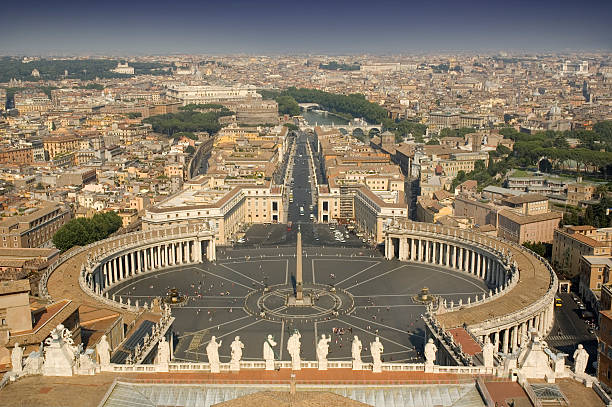 istock Via Vaticano and the Piazza 104482895
