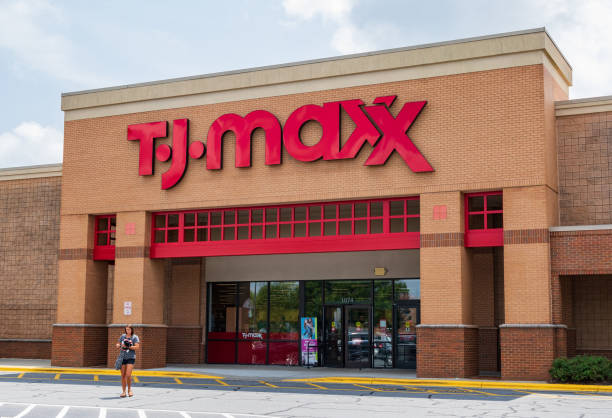 T.J.Maxx storefront stock photo