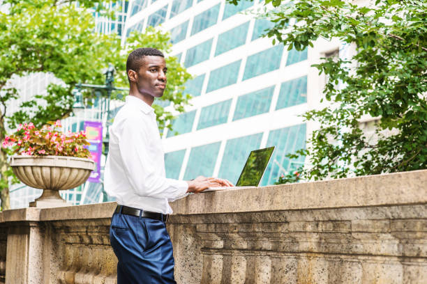 istock Young African American Graduate Student studying in New York 1044836338