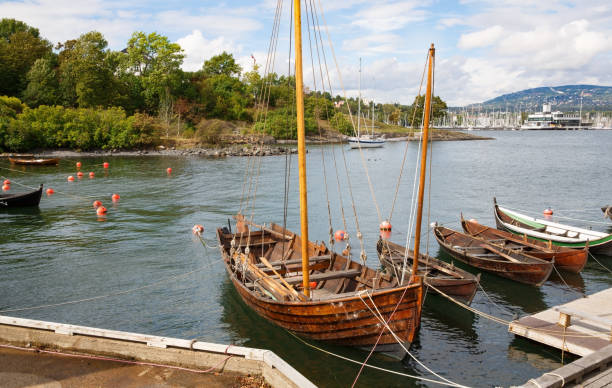 istock Boats in small harbor 1044841754