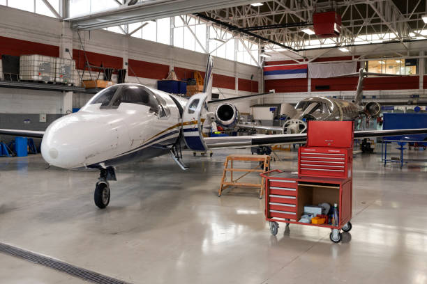istock Aircraft in the hangar 1044847912