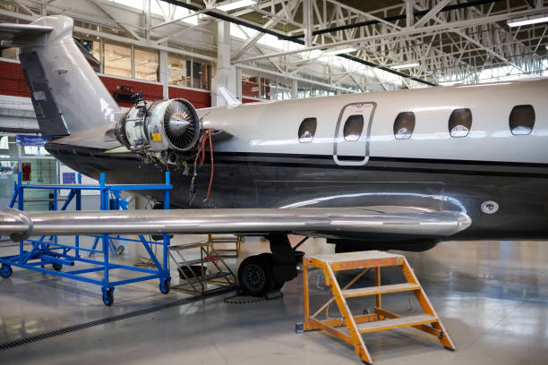 istock Aircraft in the hangar 1044851536
