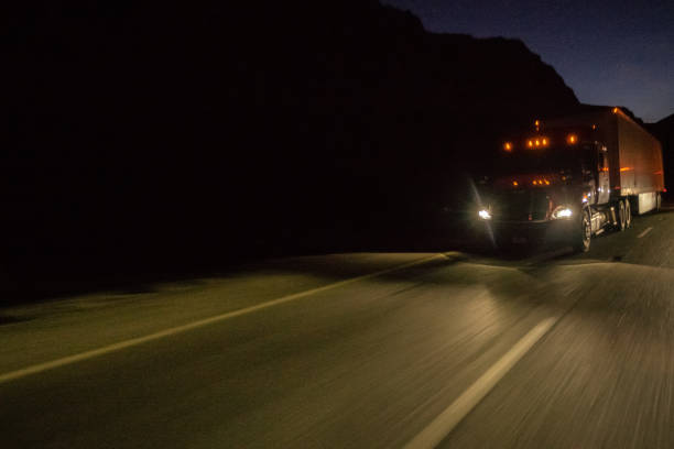 istock Long Haul Semi Truck Speeding Down Highway 1044859050