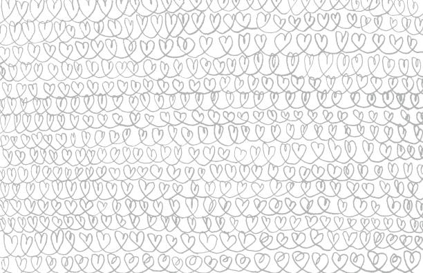 ilustraciones, imágenes clip art, dibujos animados e iconos de stock de patrón de fondo de las cadenas de corazones de lápiz - pencil colors heart shape paper