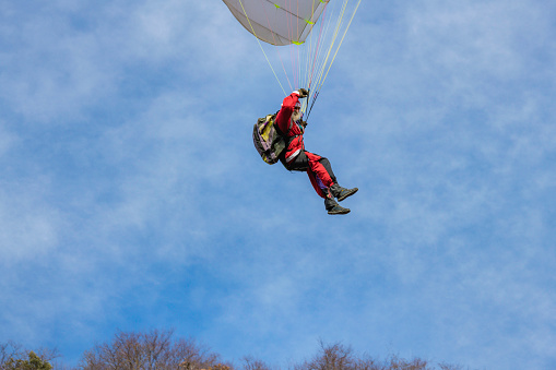 sport kite against blue sky