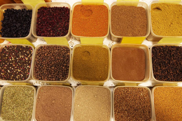 istock Various spices sold in the traditional market 1044859504