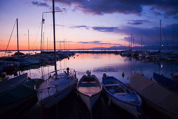 istock beautiful sunset on Lake Garda 104486541